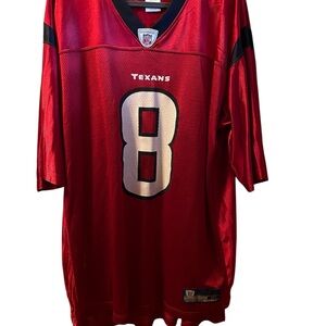 Reebok Red Jersey Shirt with V-Neck and Mesh Design